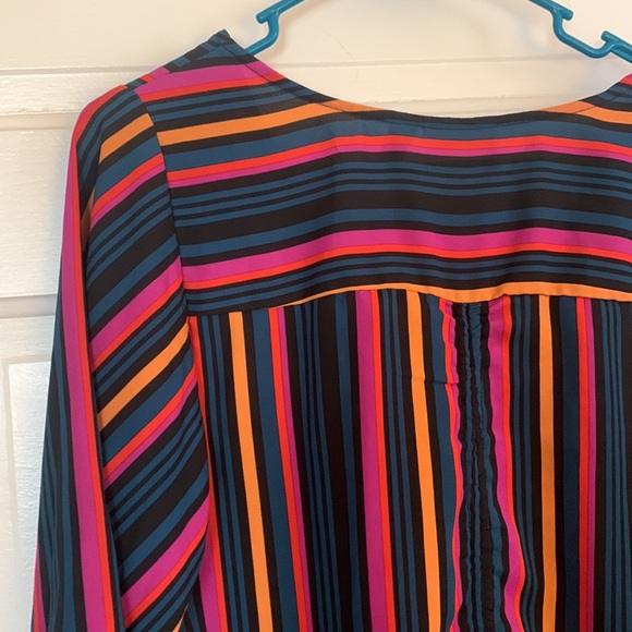 Willow & Root (from Buckle) Colorful Vertical Stripe Blouse - Picture 5 of 6